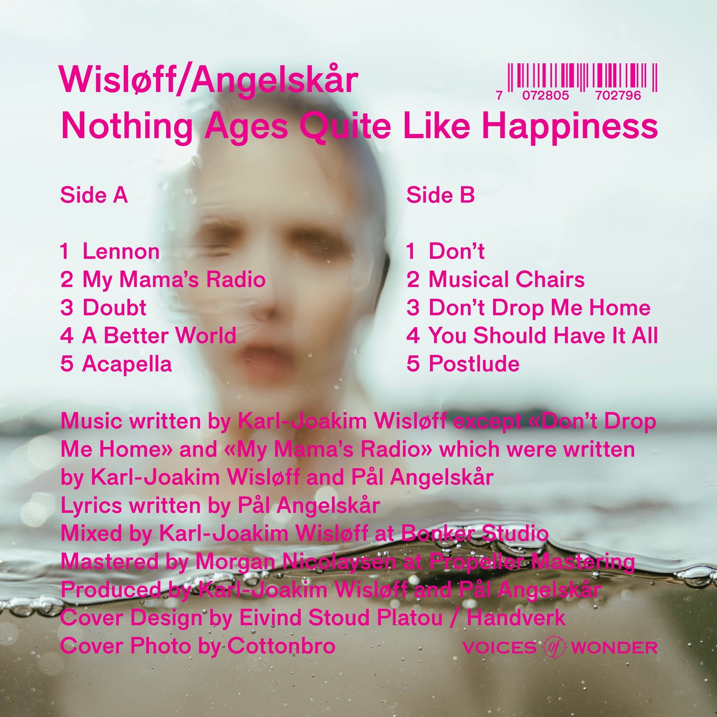 Wisløff/Angelskår - Nothing Ages Quite Like Happiness 12" LP (Pink)